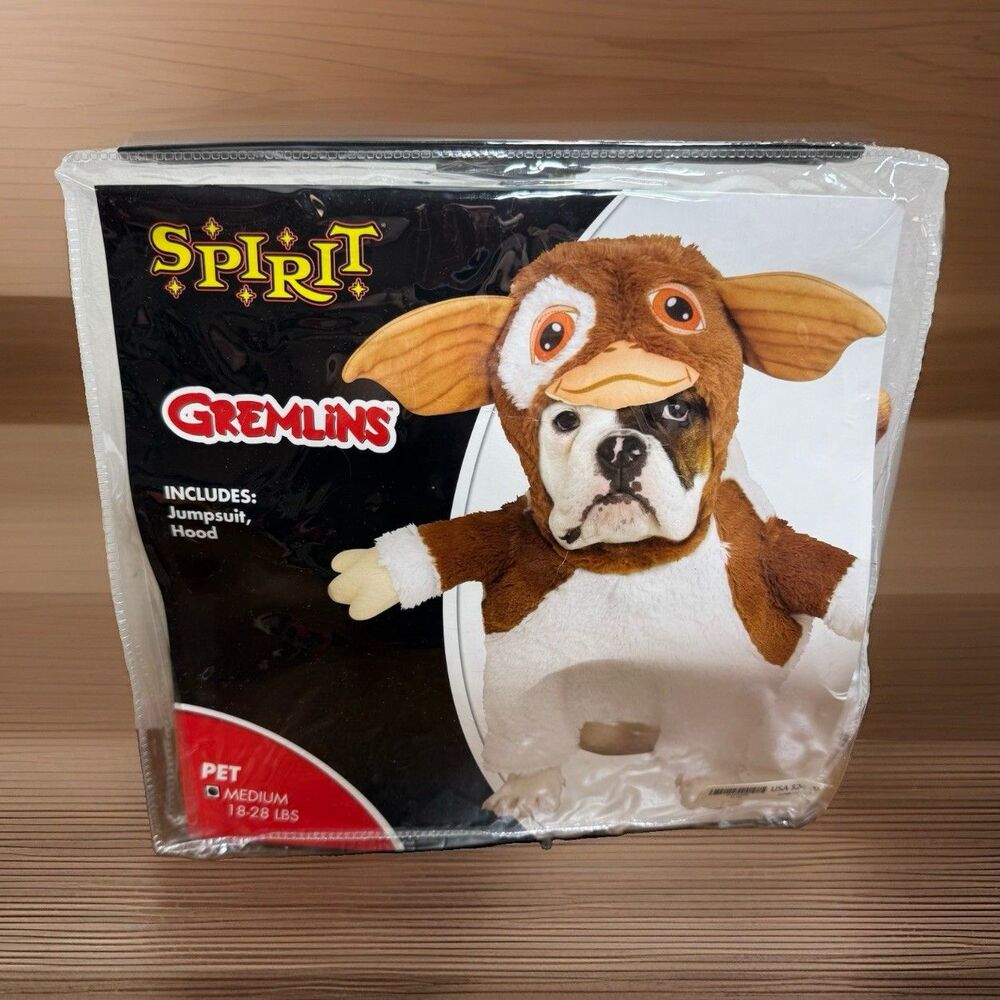 Spirit Halloween Gizmo Pet Dog Or Cat Costume The Gremlins Cute Size Medium